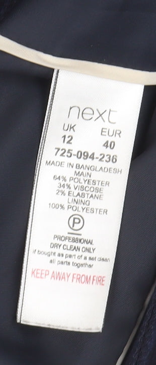 Next Women's Blue Blazer, Size 12, Regular Fit