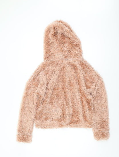 New Look Women’s Beige Fleece Pullover Hoodie S