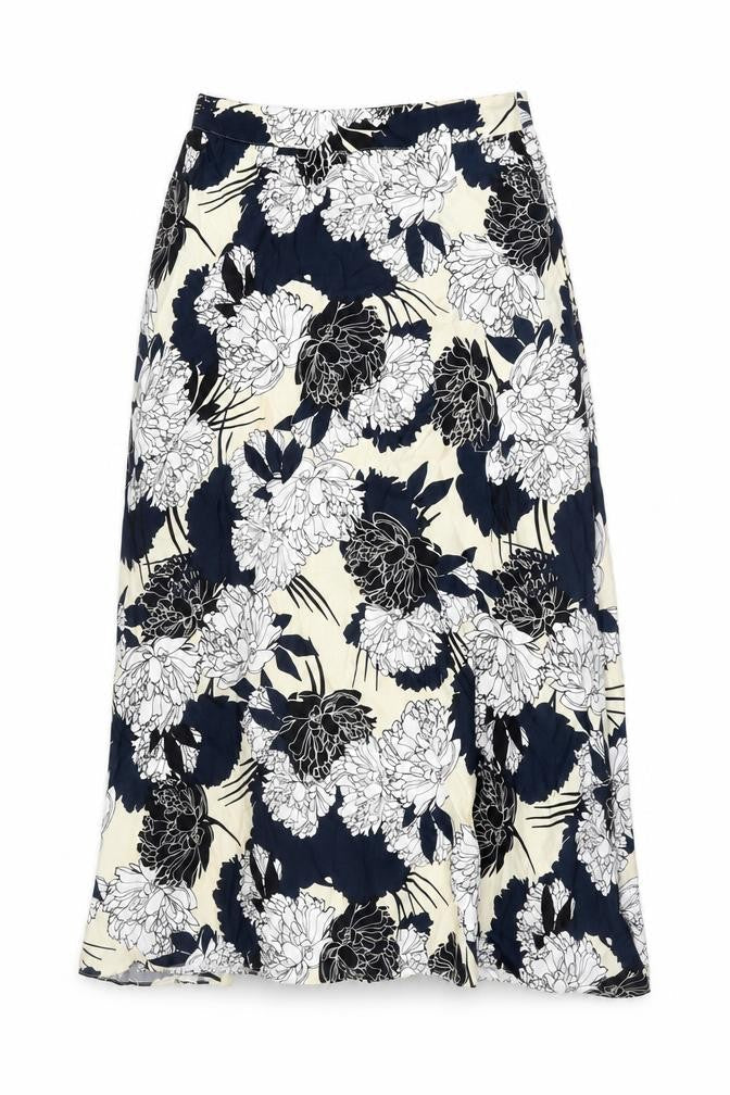 Marks and Spencer Women Black Floral Skirt Size 10