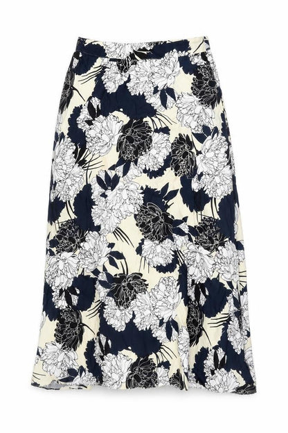 Marks and Spencer Women Black Floral Skirt Size 10