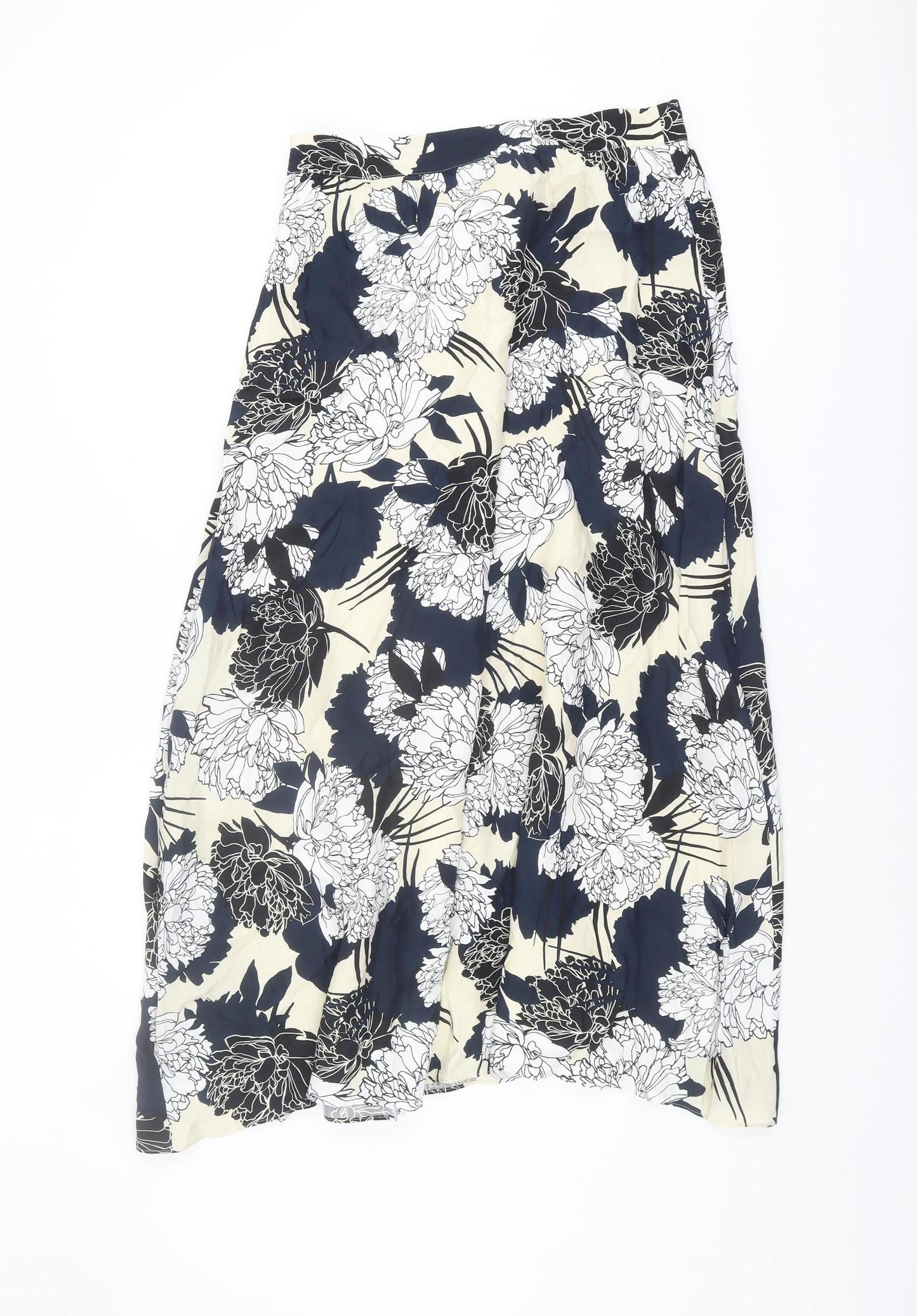 Marks and Spencer Women Black Floral Skirt Size 10