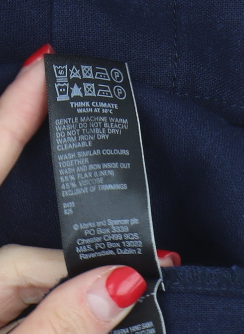 Marks and Spencer Women’s Blue Knee Length Skirt