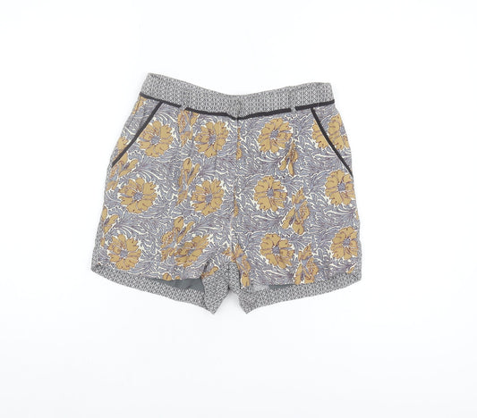 Topshop Women's Multicoloured Floral Shorts Size 8
