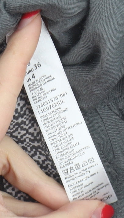 Topshop Women's Multicoloured Floral Shorts Size 8