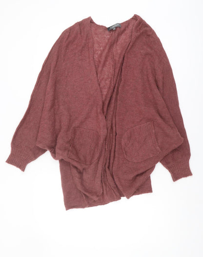 Womens UK Size M Marks and Spencer Red Cardigan Jumper