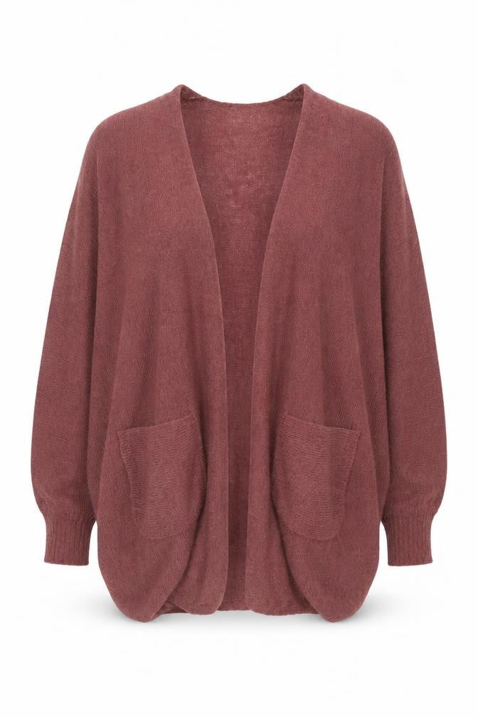 Womens UK Size M Marks and Spencer Red Cardigan Jumper