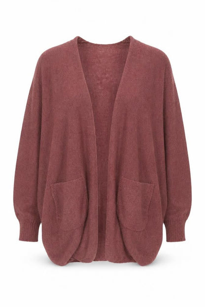 Womens UK Size M Marks and Spencer Red Cardigan Jumper