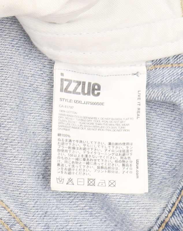 Mens UK Size M izzue Blue Basic Jacket