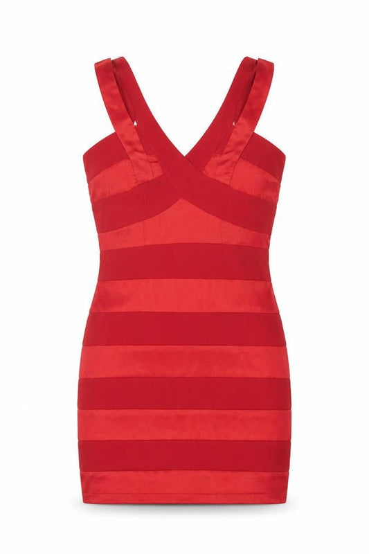 AX Paris Women's Red Bodycon Party Dress, Size 12