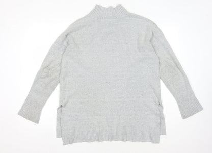 Womens UK Size S Oasis Grey Pullover Jumper