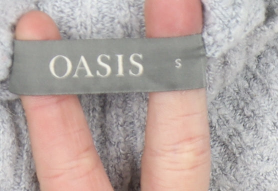 Womens UK Size S Oasis Grey Pullover Jumper