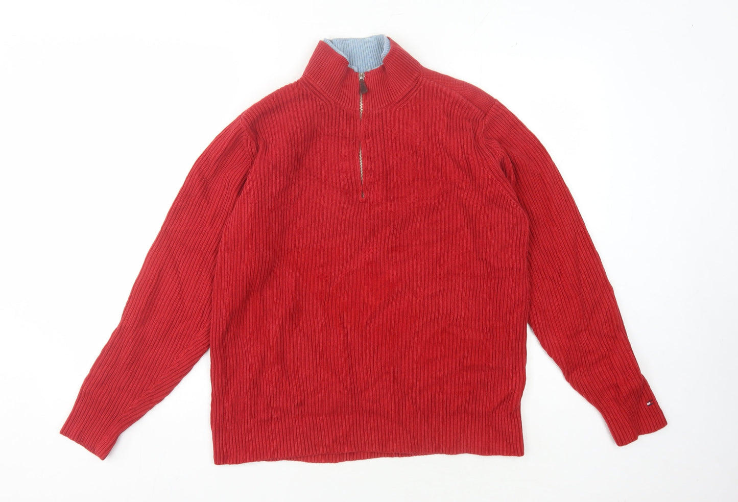 Tommy Hilfiger Red Pullover Jumper for Men, Size L