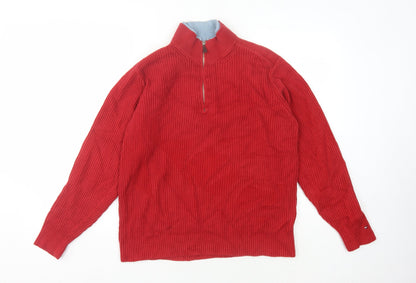 Tommy Hilfiger Red Pullover Jumper for Men, Size L