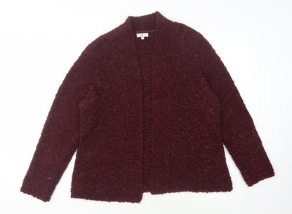Womens UK Size XL CC Red Cardigan Jumper