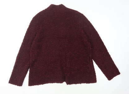 Womens UK Size XL CC Red Cardigan Jumper