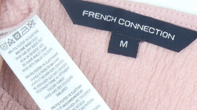 Womens UK Size M French Connection Pink Basic Blouse