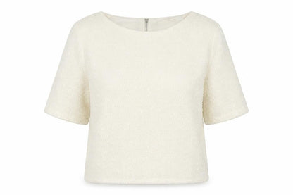 Womens UK Size M Oasis White Basic Blouse