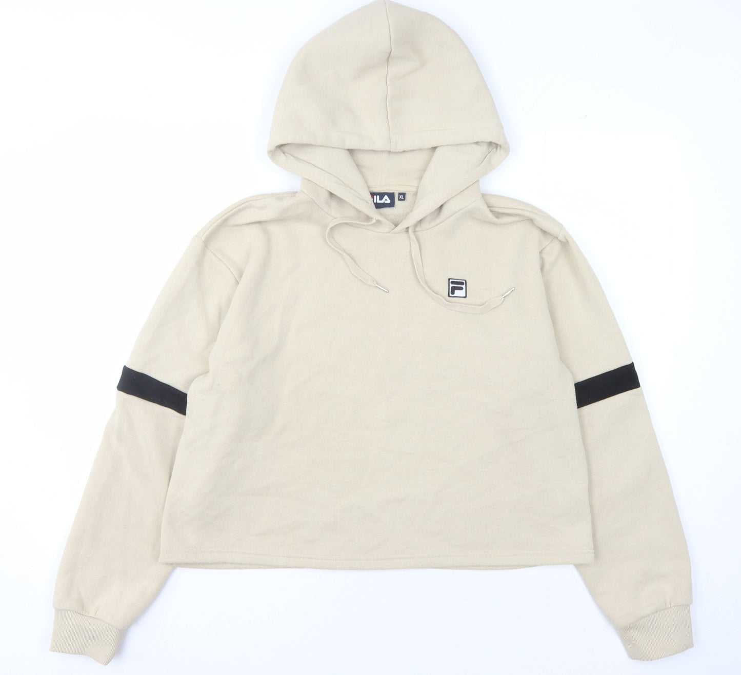 Fila Women's Beige Pullover Hoodie XL, Casual Comfort