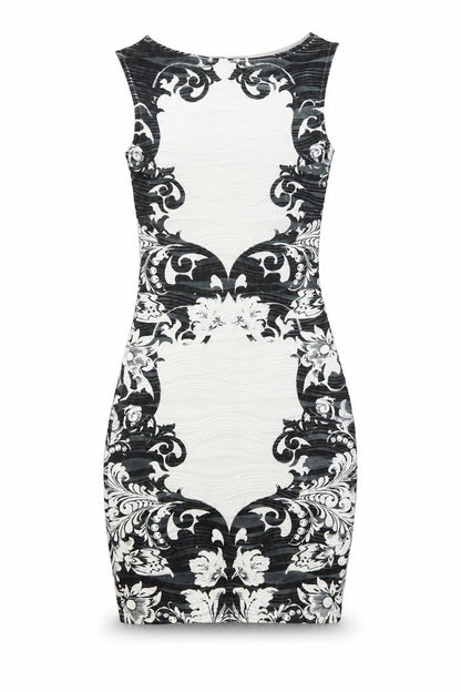 Lipsy Women's Black & White Bodycon Dress, Sleeveless, Party Wear