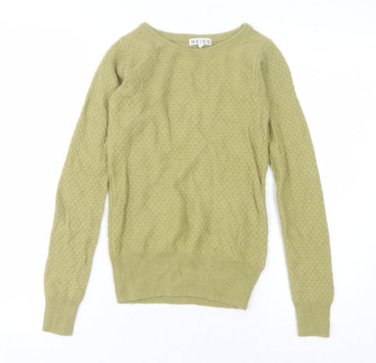Womens UK Size XS Reiss Green Pullover Jumper