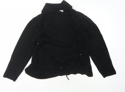 Womens UK Size M Roman Originals Black Pullover Jumper