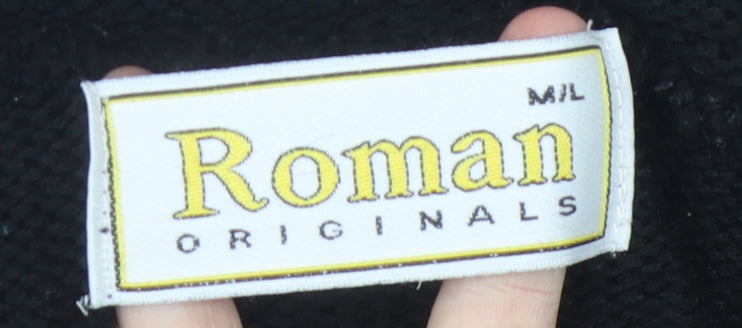 Womens UK Size M Roman Originals Black Pullover Jumper