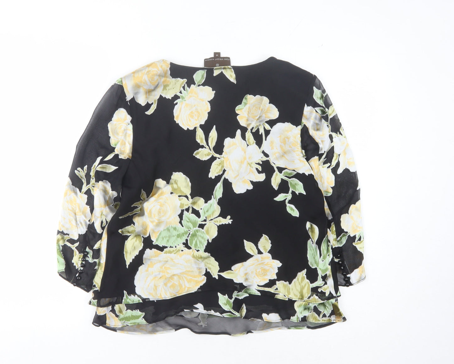 Fenn Wright Manson Women's Floral Silk Blouse, Size 14