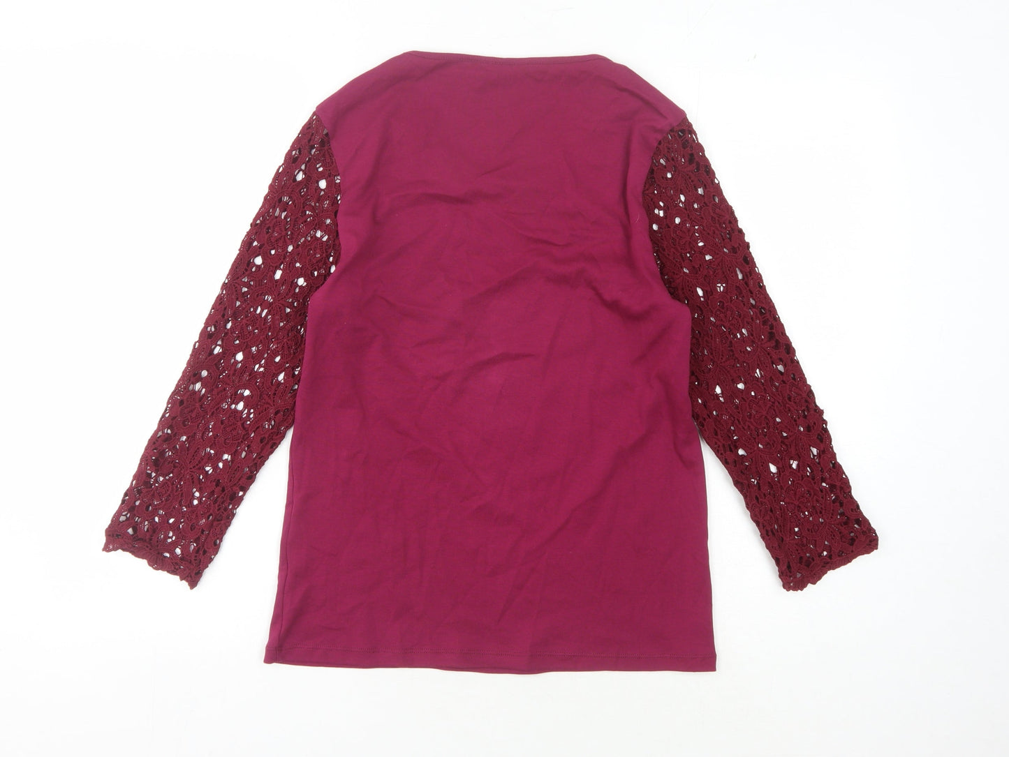 Womens UK Size S Country Casuals Purple Basic Blouse
