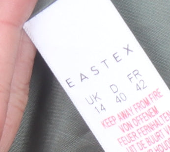 Eastex Women's Green Flare Midi Skirt Size 14