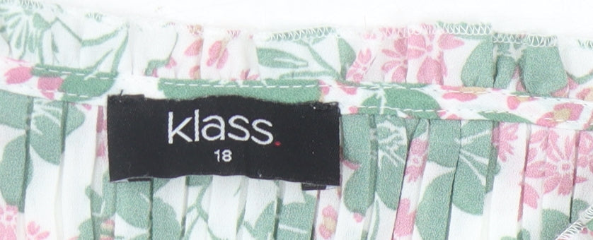 Womens UK Size 18 Klass Multicoloured Basic Blouse