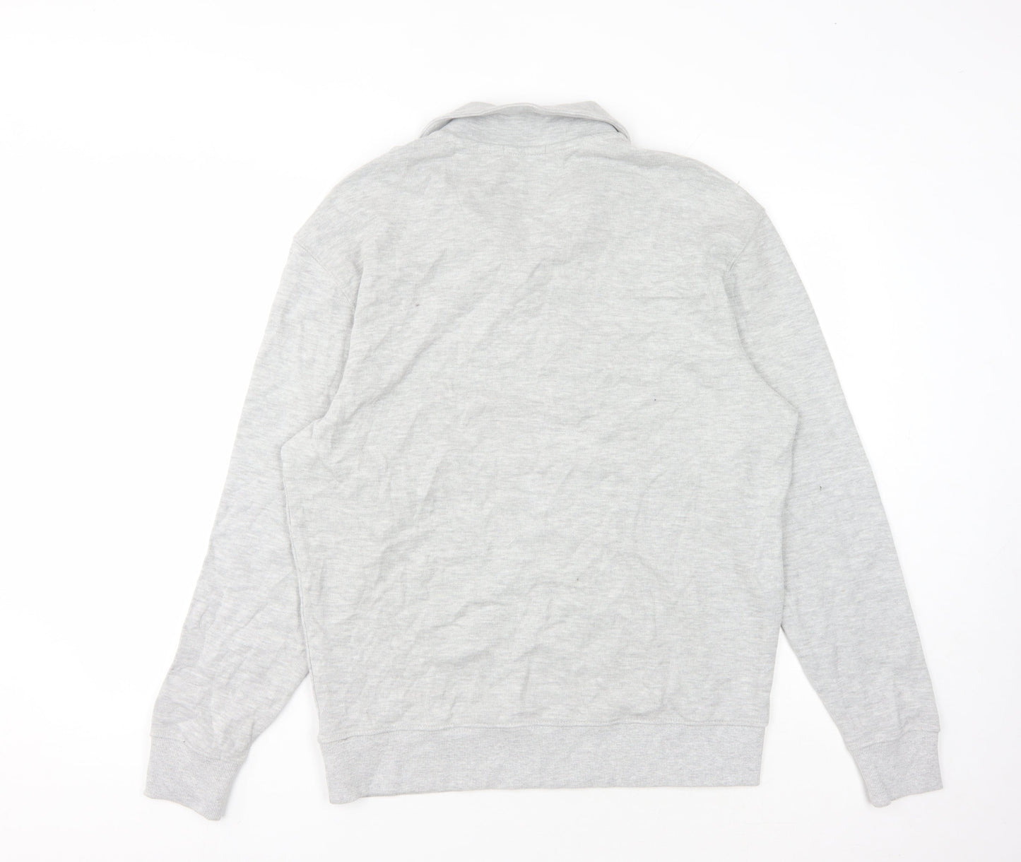 Unisex Adults UK Size S Jack Wills Grey Henley Sweatshirt