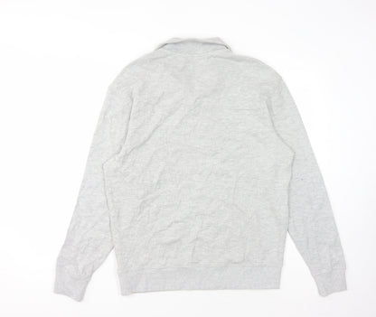 Unisex Adults UK Size S Jack Wills Grey Henley Sweatshirt