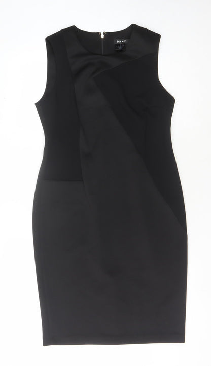 DKNY Women's Black Sheath Dress, Size 12