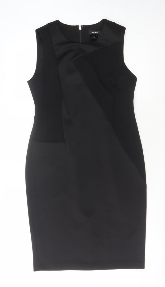 DKNY Women's Black Sheath Dress, Size 12