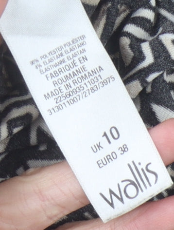 Womens UK Size 10 Wallis   Black Trousers