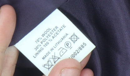 East Women's Purple Pencil Skirt, Size 10, Wool Blend