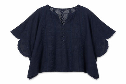 Womens UK Size 18 Maison de Nimes Blue Basic Blouse
