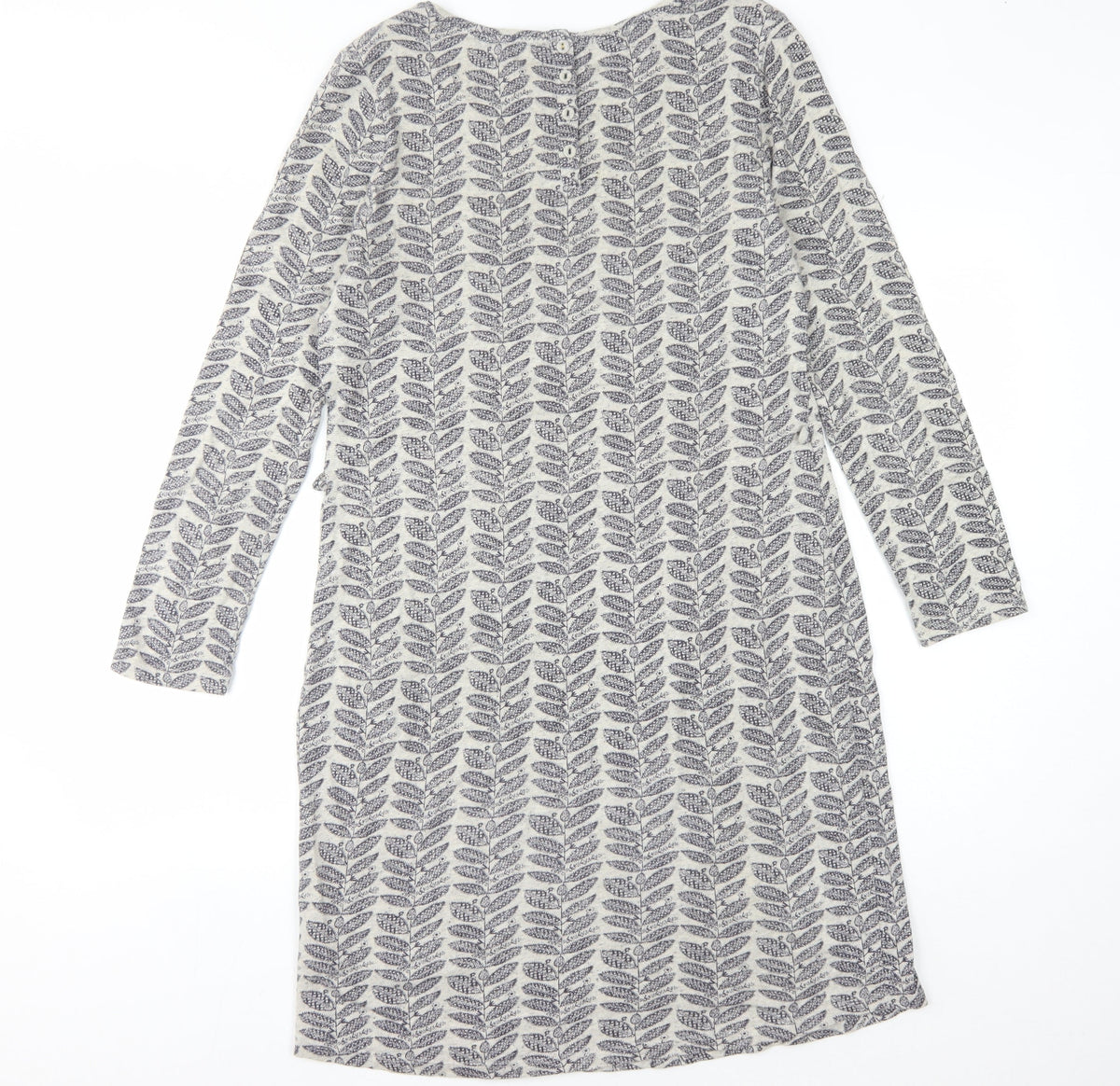 White Stuff Women's Ivory Geometric Shift Dress 10