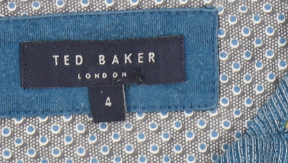 Ted Baker Men's Blue Polo Shirt Medium Cotton