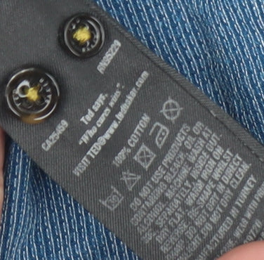 Ted Baker Men's Blue Polo Shirt Medium Cotton