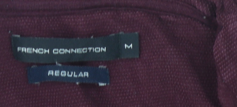 French Connection Men's Red Polo, M Regular Fit