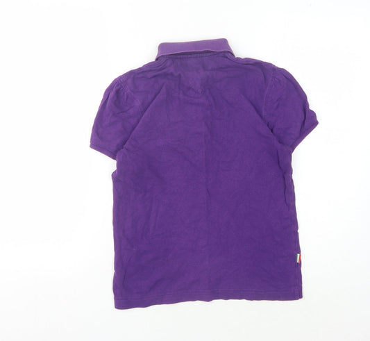 Fila Unisex Purple Polo Shirt - Size M, Comfortable Casual