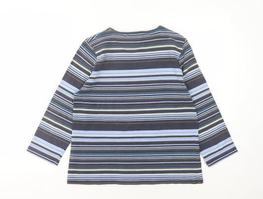 Viyella Women’s Multicoloured Large Striped T-Shirt