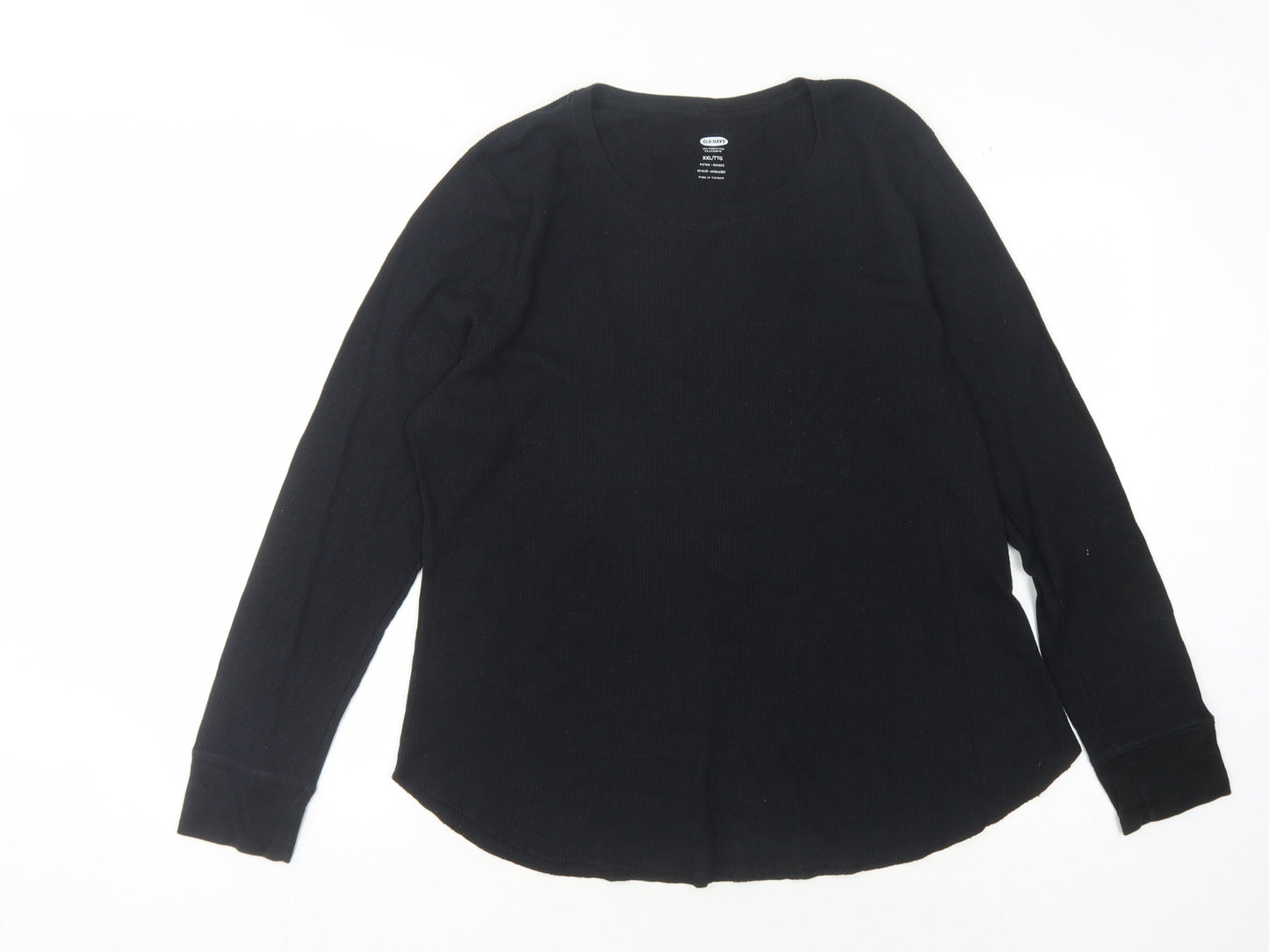 Old Navy Men's Black 2XL Slim Fit Long Sleeve T-Shirt