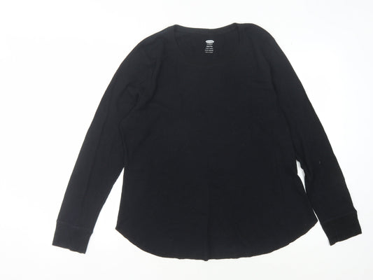 Old Navy Men's Black 2XL Slim Fit Long Sleeve T-Shirt