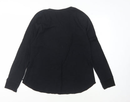 Old Navy Men's Black 2XL Slim Fit Long Sleeve T-Shirt