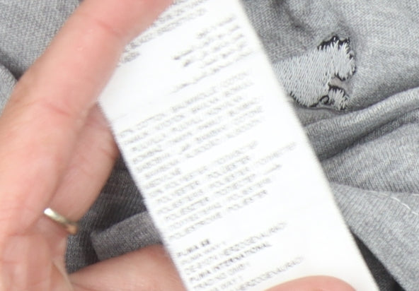 Puma Men's Grey M T-Shirt with Logo Accent