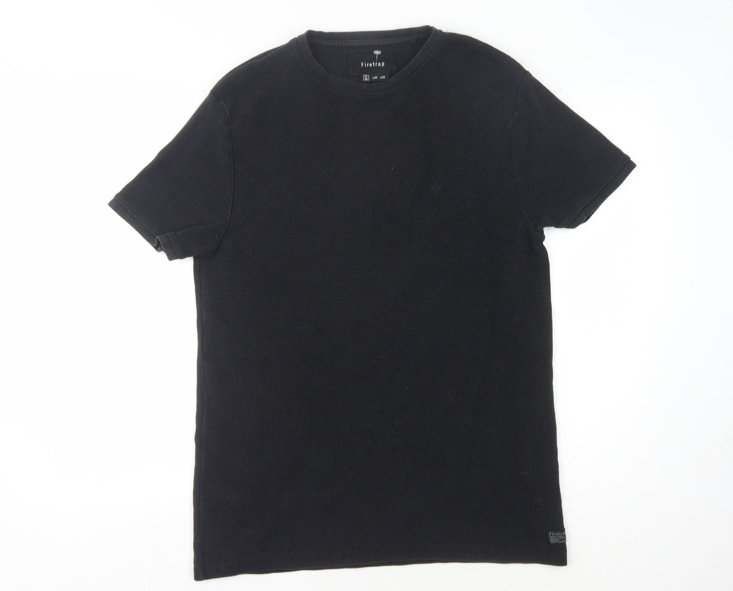 Mens UK Size M Firetrap Black  T-Shirt