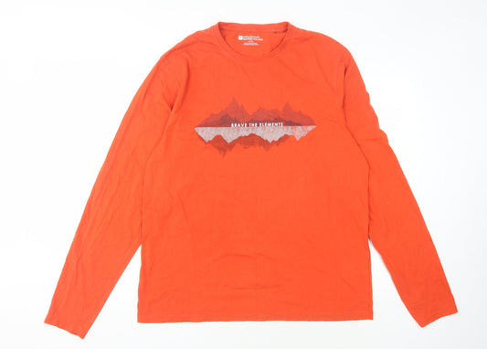 Mountain Warehouse Men's XL Red Long Sleeve T-Shirt Outdoor