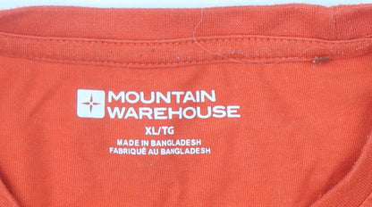 Mountain Warehouse Men's XL Red Long Sleeve T-Shirt Outdoor